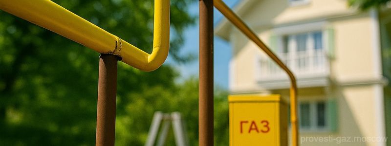 провести газ в коттедж в Бронницах